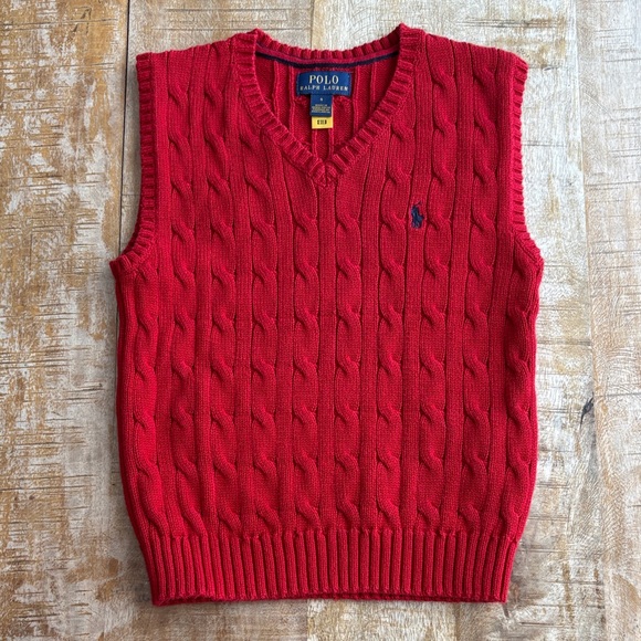 Ralph Lauren Other - Ralph Lauren Boys Red Sweater Vest size 5